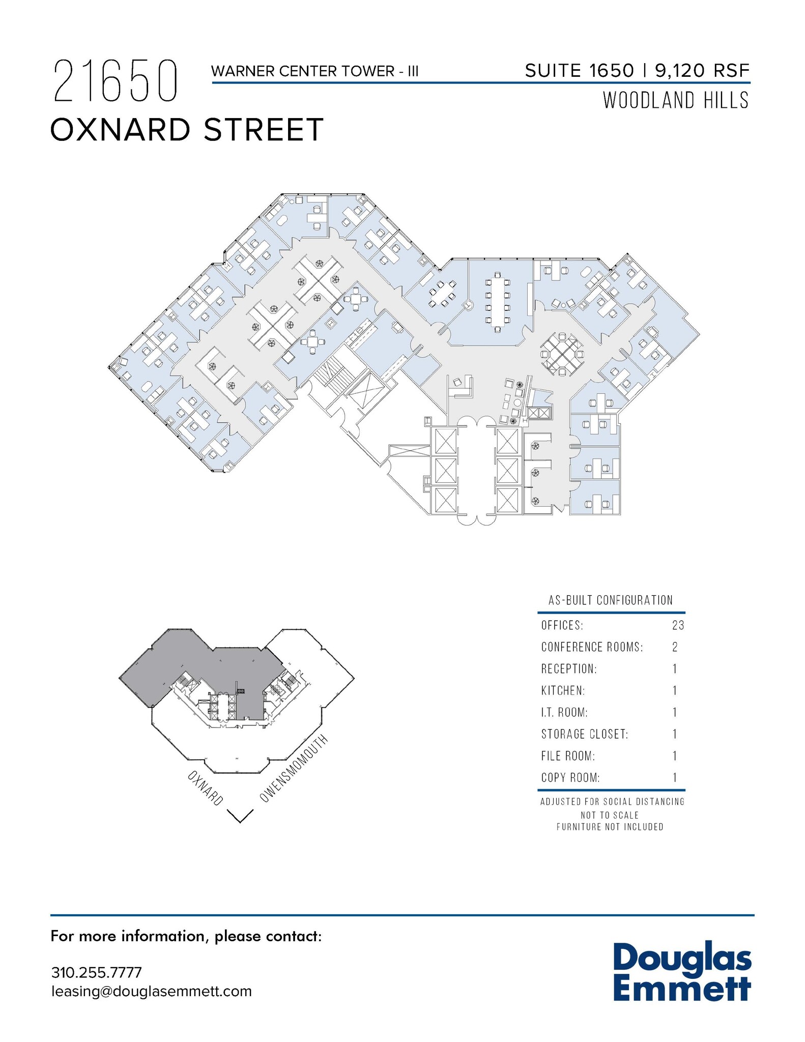 21650 Oxnard St, Woodland Hills, CA for lease Floor Plan- Image 1 of 1