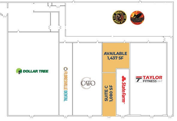534-540 10th St, Floresville, TX for lease - Floor Plan - Image 1 of 6