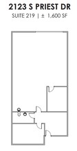 2121 S Priest Dr, Tempe, AZ for lease Floor Plan- Image 1 of 1