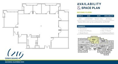 6215 Ferris Sq, San Diego, CA for lease Floor Plan- Image 2 of 2