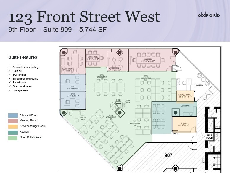 123 Front St W, Toronto, ON for lease Floor Plan- Image 1 of 1