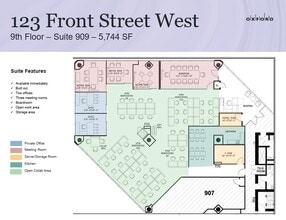 123 Front St W, Toronto, ON for lease Floor Plan- Image 1 of 1