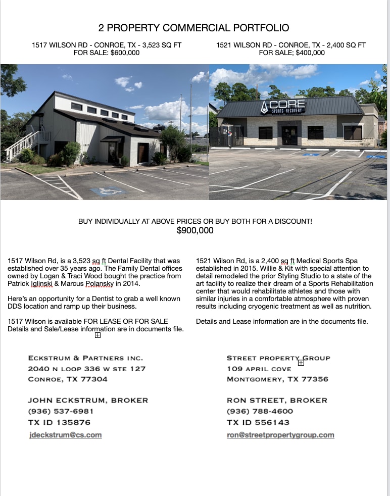 1517 Wilson Rd, Conroe, TX for sale Building Photo- Image 1 of 1