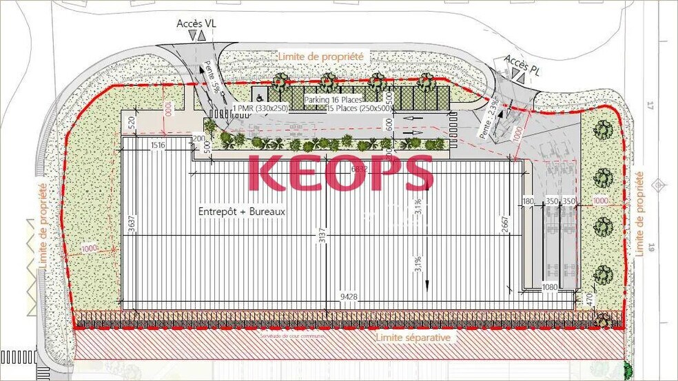 Flex in Flourens for lease - Floor Plan - Image 3 of 3