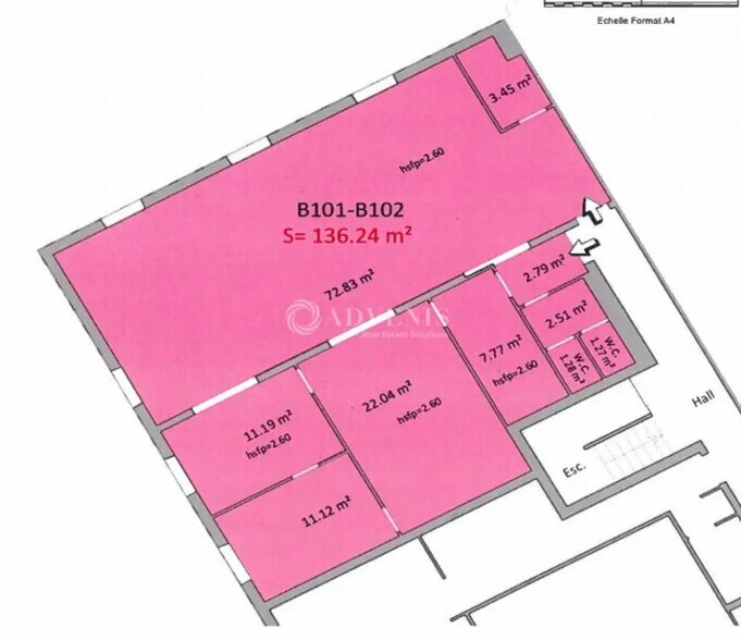Office in Nîmes for lease - Floor Plan - Image 3 of 3