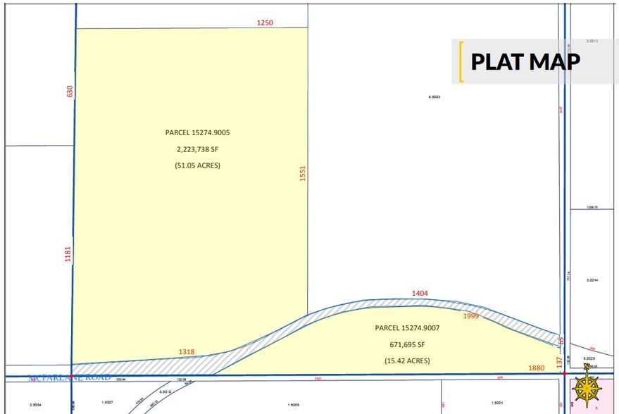 14000 Block West McFarlane Rd, Medical Lake, WA for sale - Plat Map - Image 1 of 1