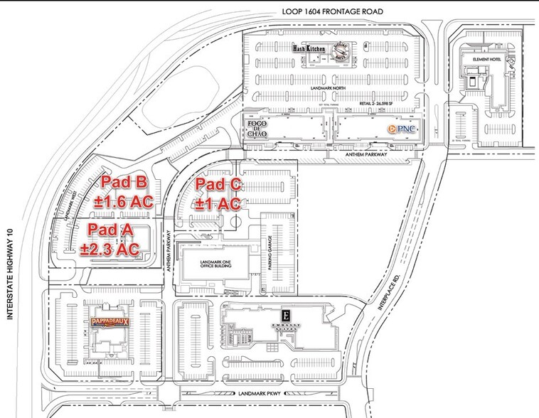 W Ih-10 West, San Antonio, TX for lease - Site Plan - Image 3 of 3