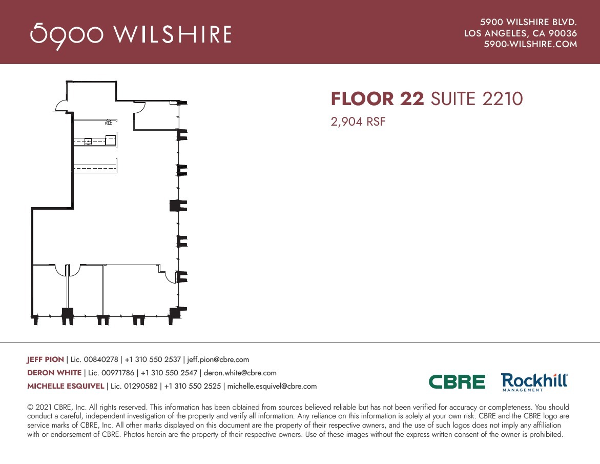 5900 Wilshire Blvd, Los Angeles, CA for lease Floor Plan- Image 1 of 1