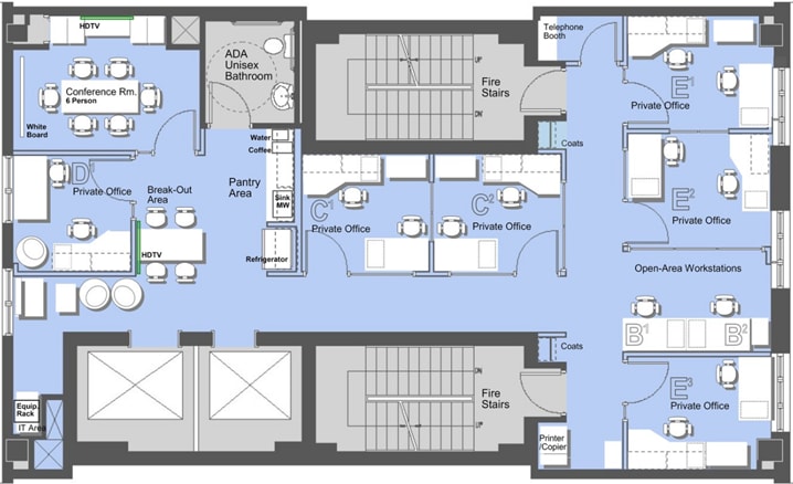 256-258 W 36th St, New York, NY for lease Floor Plan- Image 1 of 4