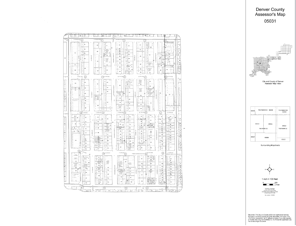 600-616 E Colfax Ave, Denver, CO for sale Plat Map- Image 1 of 1