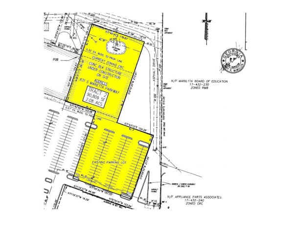 621 S Marietta Pky, Marietta, GA for lease - Plat Map - Image 2 of 4