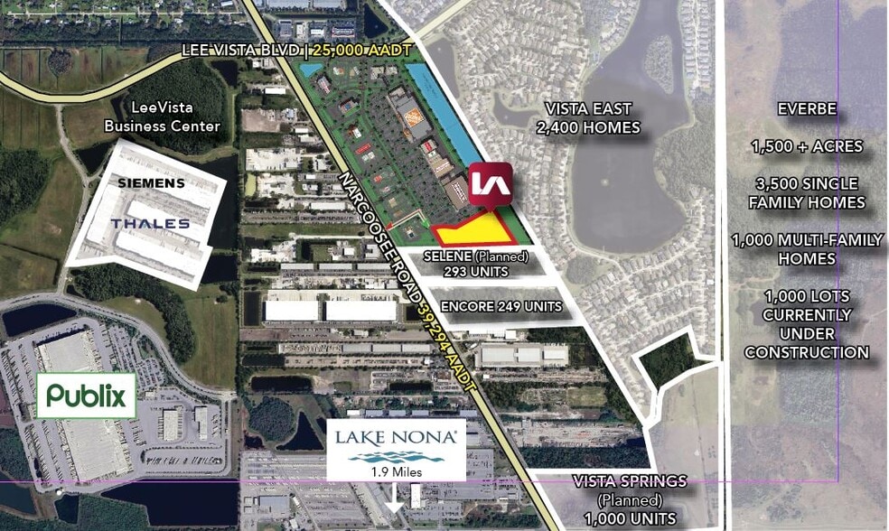 7135 Narcoossee Rd, Orlando, FL for lease - Aerial - Image 1 of 4