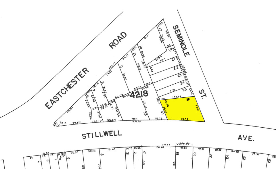 1543-1545 Stillwell Ave, Bronx, NY for sale - Plat Map - Image 2 of 4