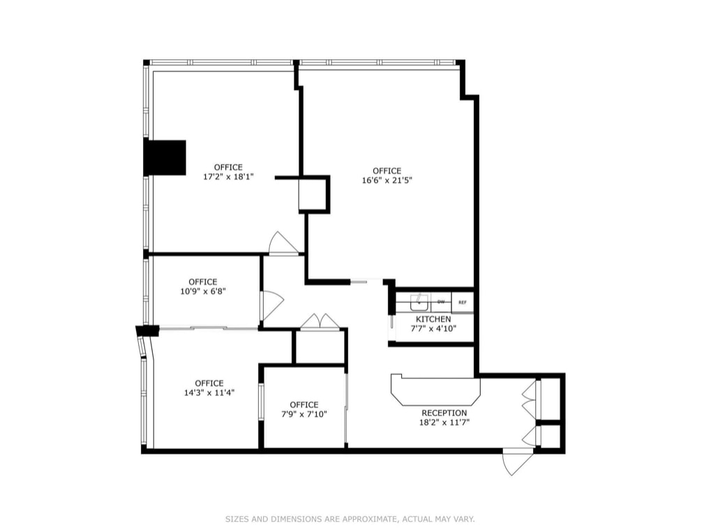 50 W 47th St, New York, NY 10036 - Unit 1609 - - Floor Plan - Image 1 of 9