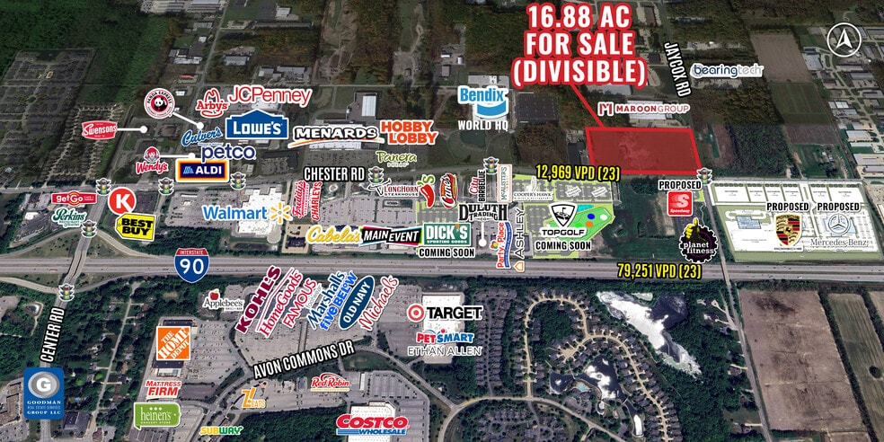 Jaycox Rd, Avon, OH for sale - Aerial - Image 2 of 5