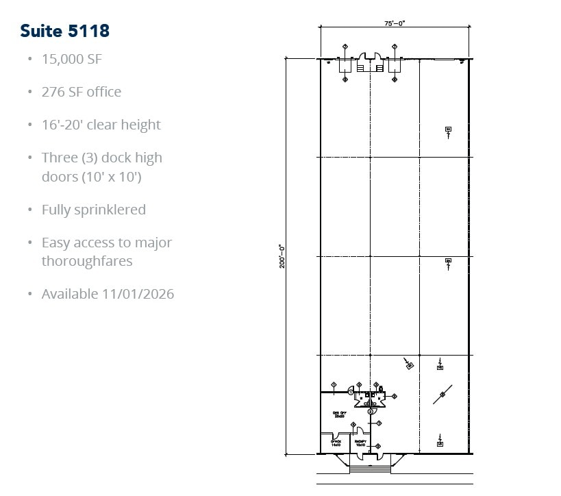5029-5047 Martin Luther King Fwy, Fort Worth, TX for lease Floor Plan- Image 1 of 1
