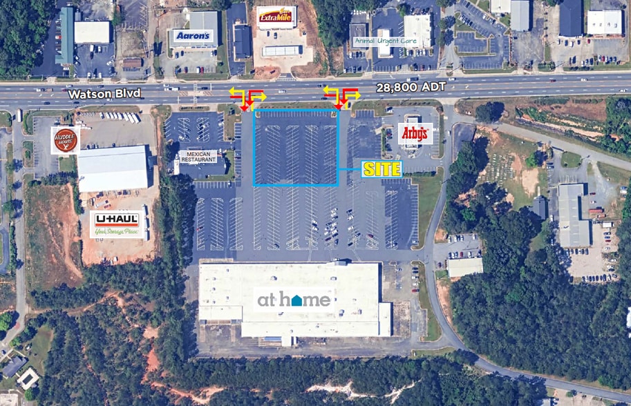 Watson Blvd, Warner Robins, GA for lease - Aerial - Image 2 of 3