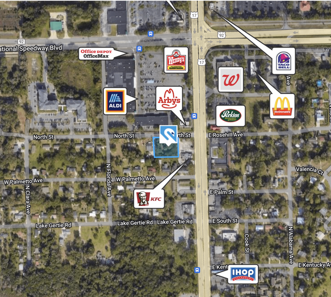 N Street & N Woodland Blvd, Deland, FL for sale - Aerial - Image 1 of 2