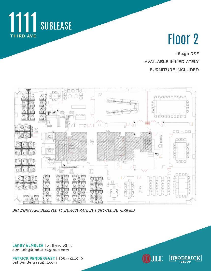 1111 3rd Ave, Seattle, WA for lease Floor Plan- Image 1 of 1