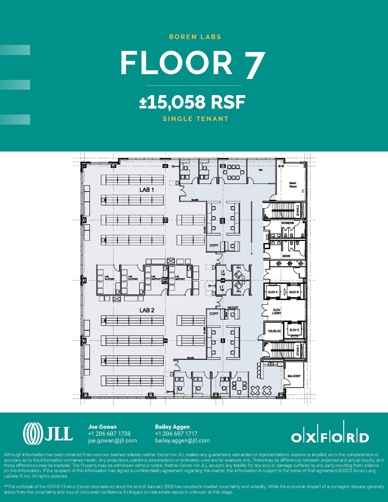 1930 Boren Ave, Seattle, WA for lease Floor Plan- Image 1 of 2