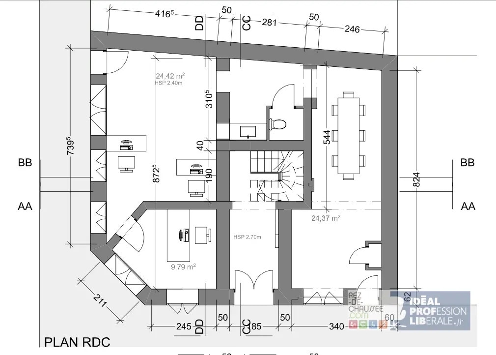 Retail in Paris for sale Floor Plan- Image 1 of 4
