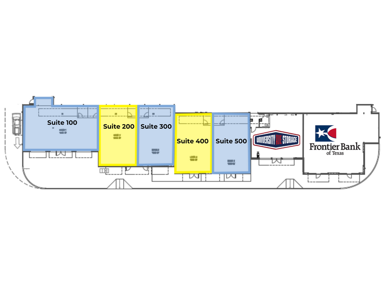 2651 University ave, Georgetown, TX for lease - Floor Plan - Image 2 of 4