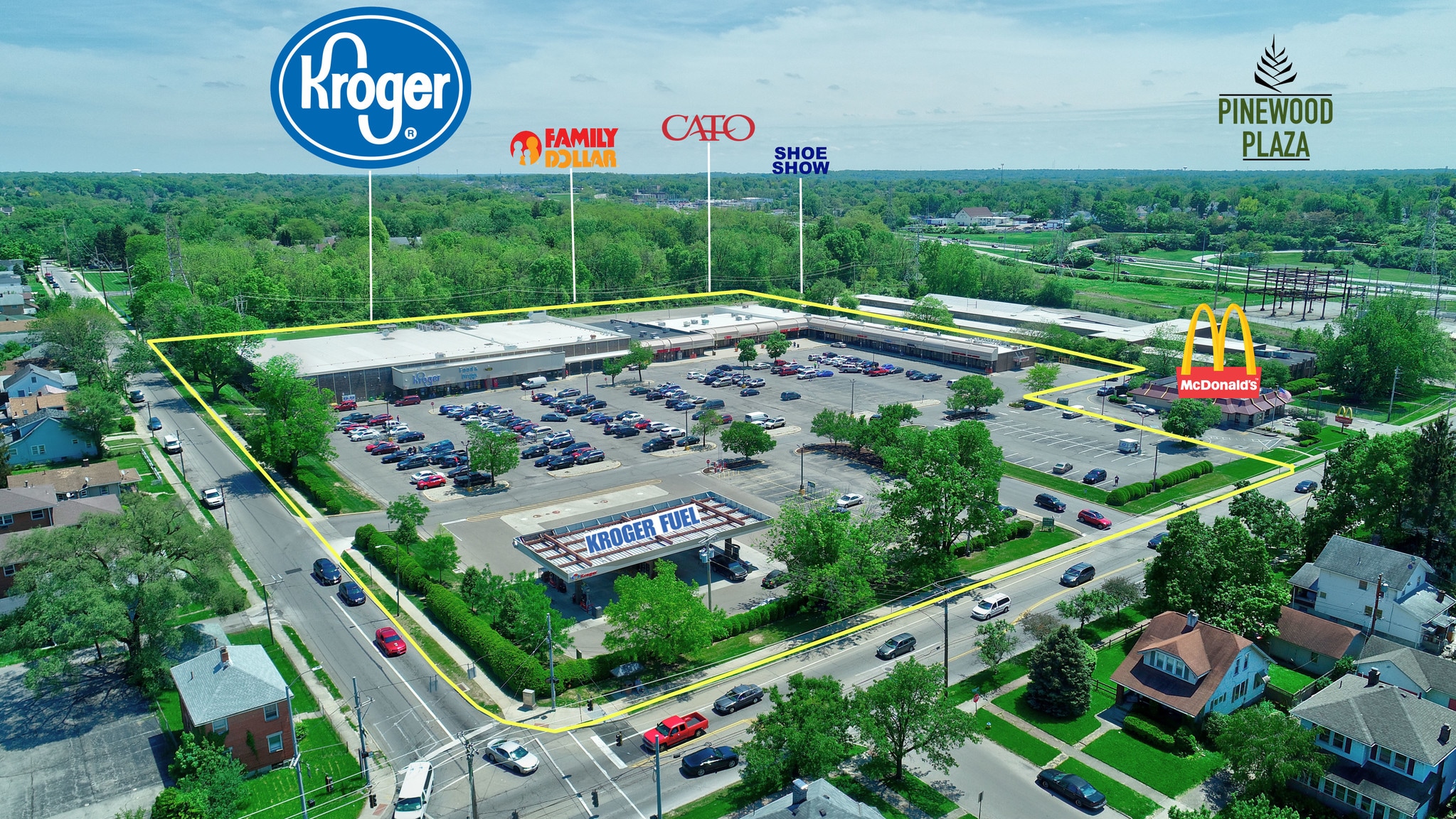 1024 S Smithville Rd, Dayton, OH 45403 Pinewood Plaza Shopping Center