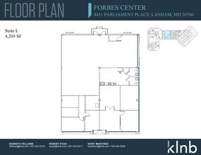 4451 Parliament Pl, Lanham, MD for lease Floor Plan- Image 2 of 2