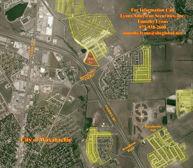 Highway 287 and Fm 813, Waxahachie, TX for sale - Primary Photo - Image 1 of 1