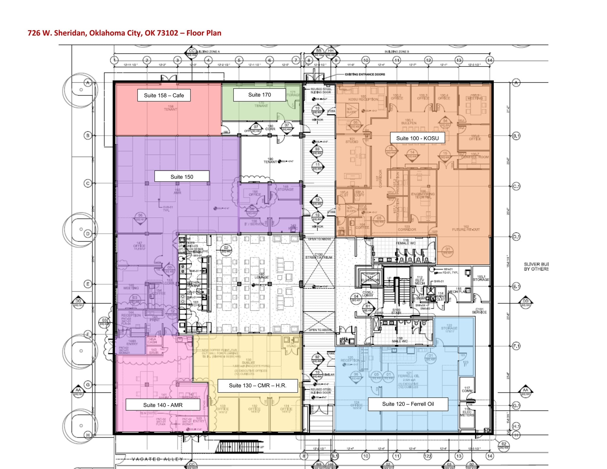726 W Sheridan Ave, Oklahoma City, OK for lease Site Plan- Image 1 of 46