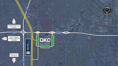 2200 E I-240 Service Rd, Oklahoma City, OK - aerial  map view - Image1