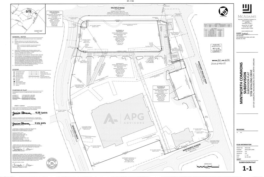 5706 Wyalong Dr, Charlotte, NC 28227 Mintworth Commons Outparcels