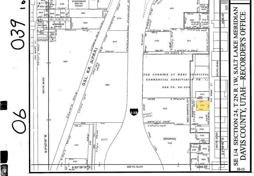 100 S 500 W, Bountiful, UT for lease - Plat Map - Image 2 of 2