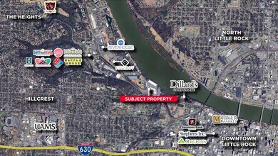 2400 Cantrell Rd, Little Rock, AR - AERIAL  map view