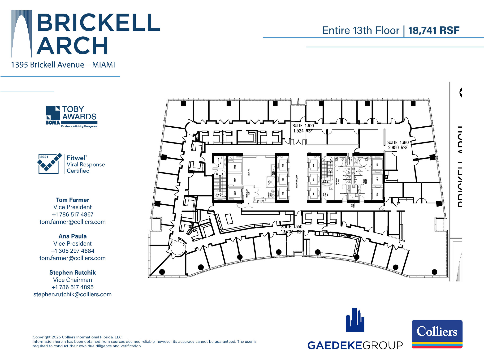 1395 Brickell Ave, Miami, FL for lease Floor Plan- Image 1 of 1