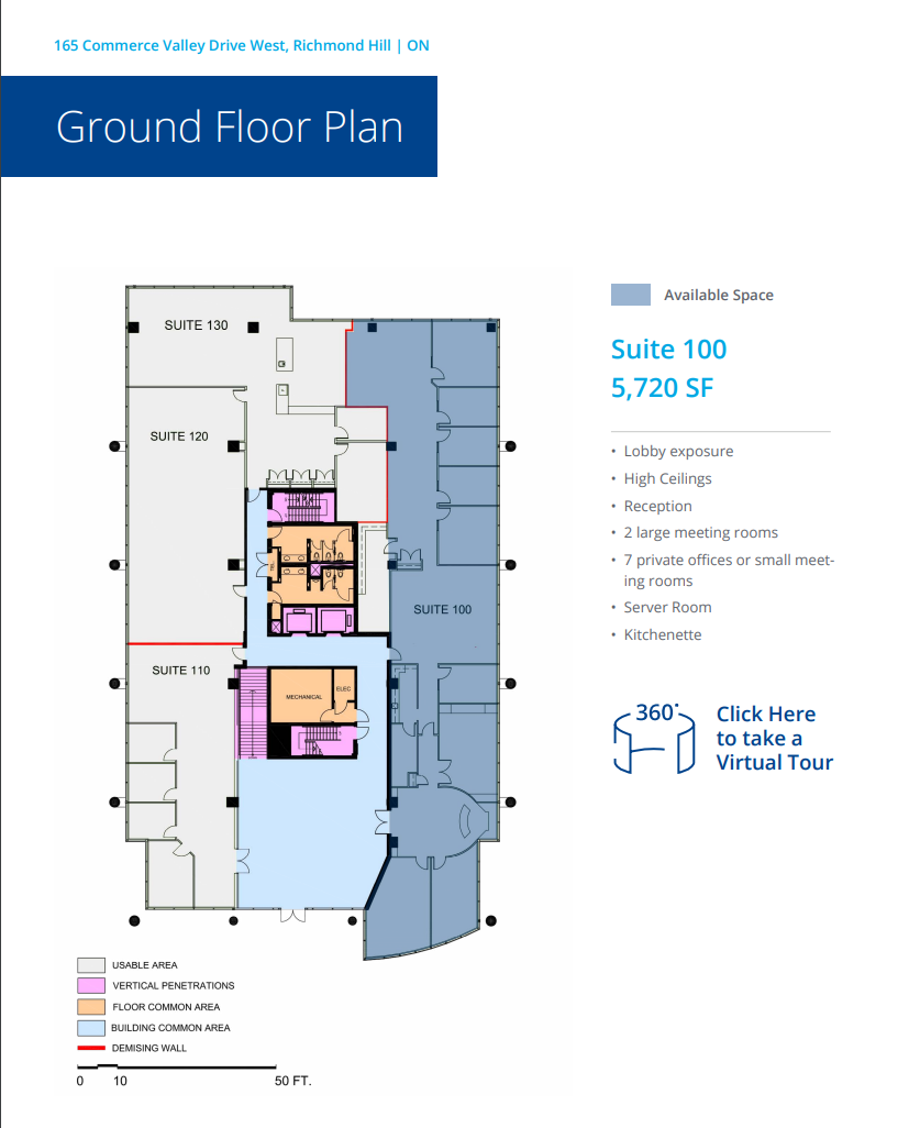 165 Commerce Valley Dr W, Markham, ON for lease Floor Plan- Image 1 of 1