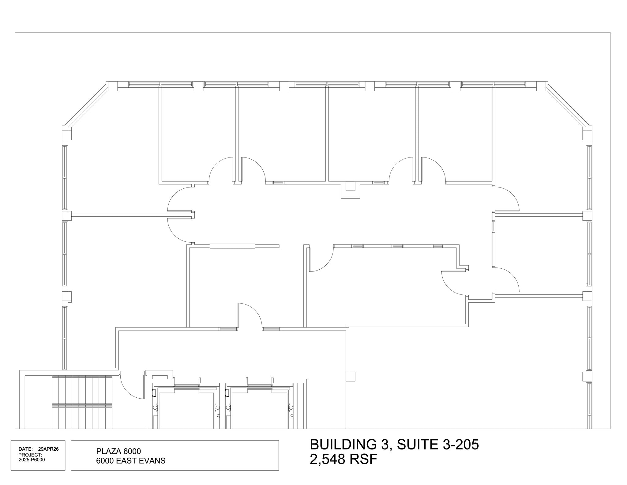 6000 E Evans Ave, Denver, CO for lease Site Plan- Image 1 of 1