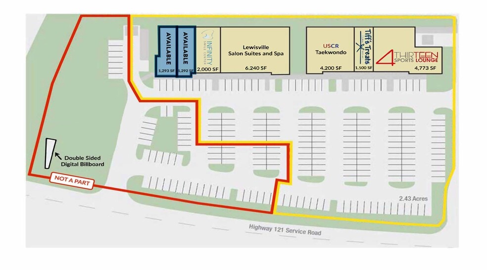 Tx-121, Lewisville, TX for lease - Site Plan - Image 2 of 8