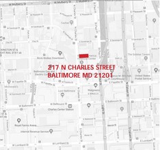 217 N Charles St, Baltimore, MD - aerial  map view - Image1