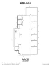 2650 S 46th St, Phoenix, AZ for lease Floor Plan- Image 1 of 4
