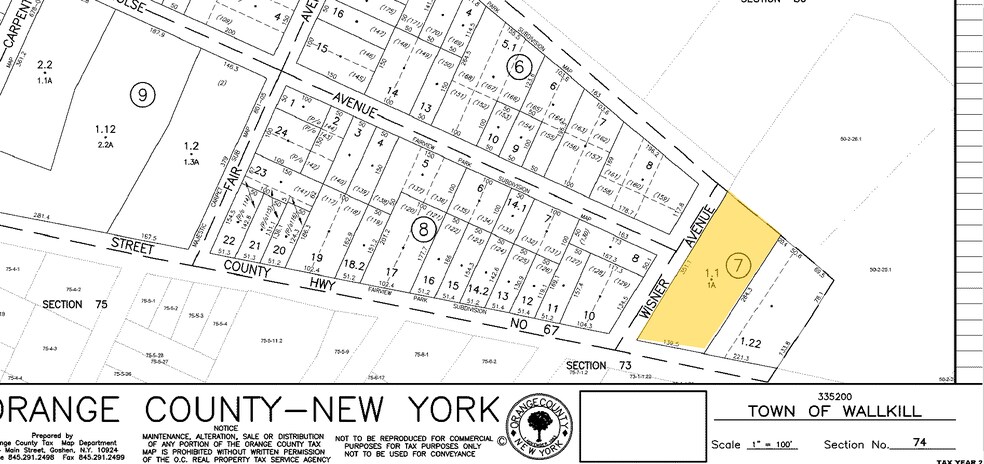 421 E Main St, Middletown, NY for sale - Plat Map - Image 1 of 1