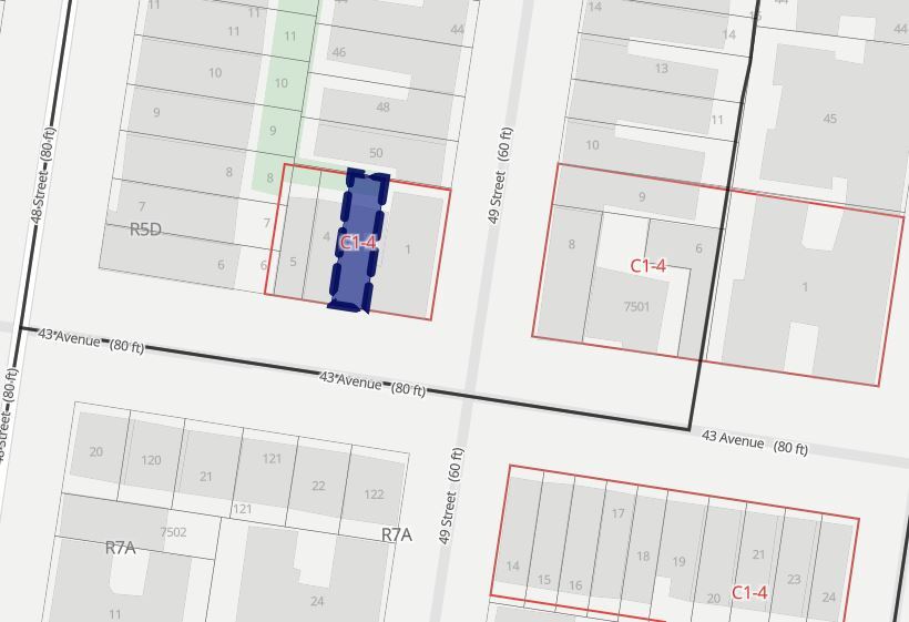 48-15 43rd Ave, Sunnyside, NY for lease - Plat Map - Image 2 of 2