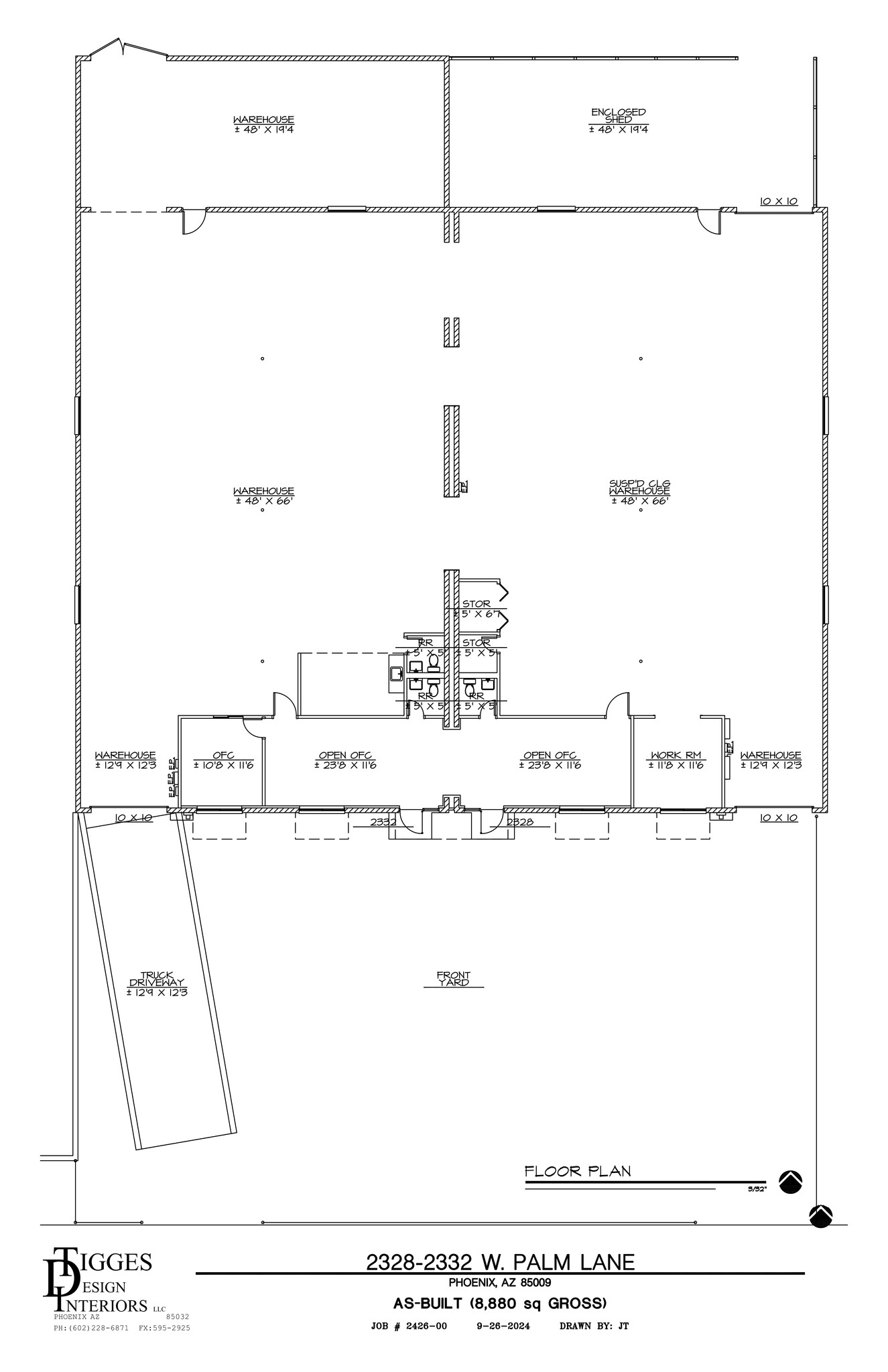 2328-2332 W Palm Ln, Phoenix, AZ for lease Site Plan- Image 1 of 9