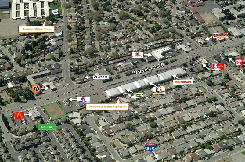 18600 Hesperian Blvd, Hayward, CA for lease - Aerial - Image 3 of 5