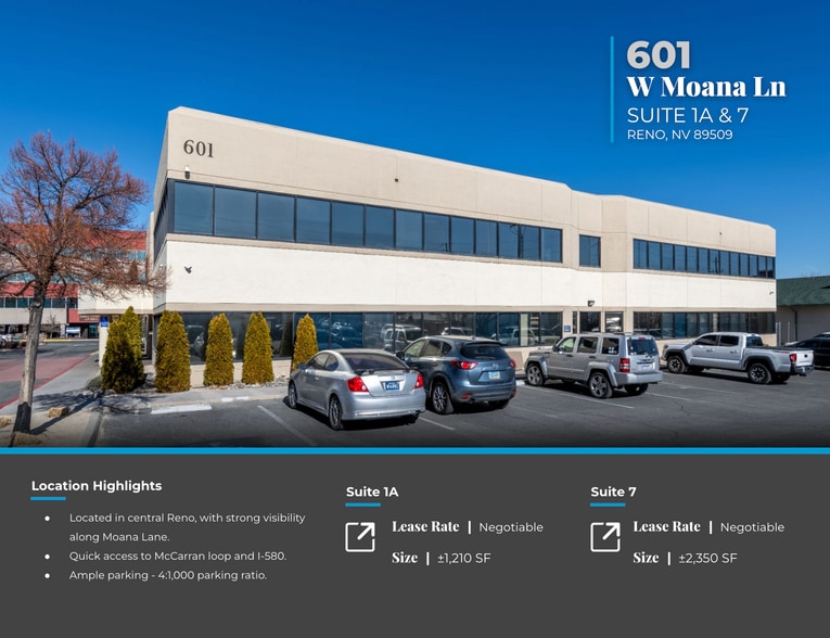 601 W Moana Ln, Reno, NV for lease - Building Photo - Image 2 of 6