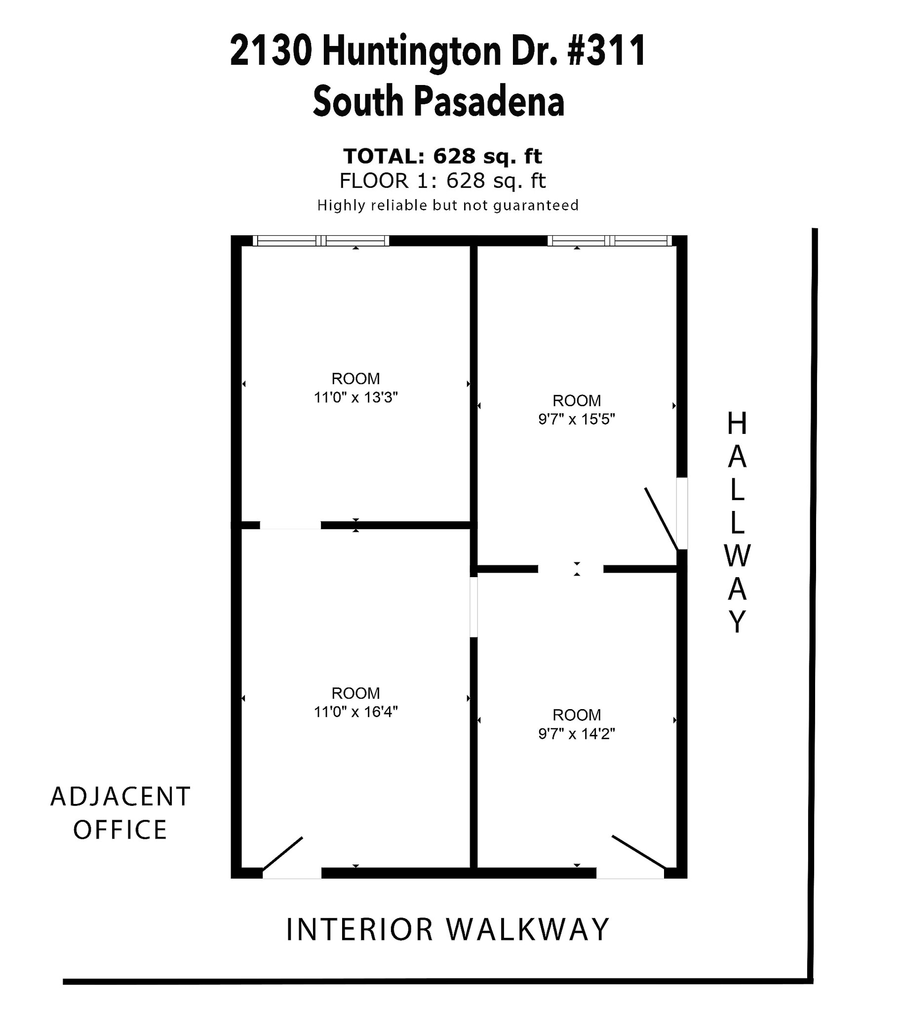 2130 Huntington Dr, South Pasadena, CA for lease Floor Plan- Image 1 of 4