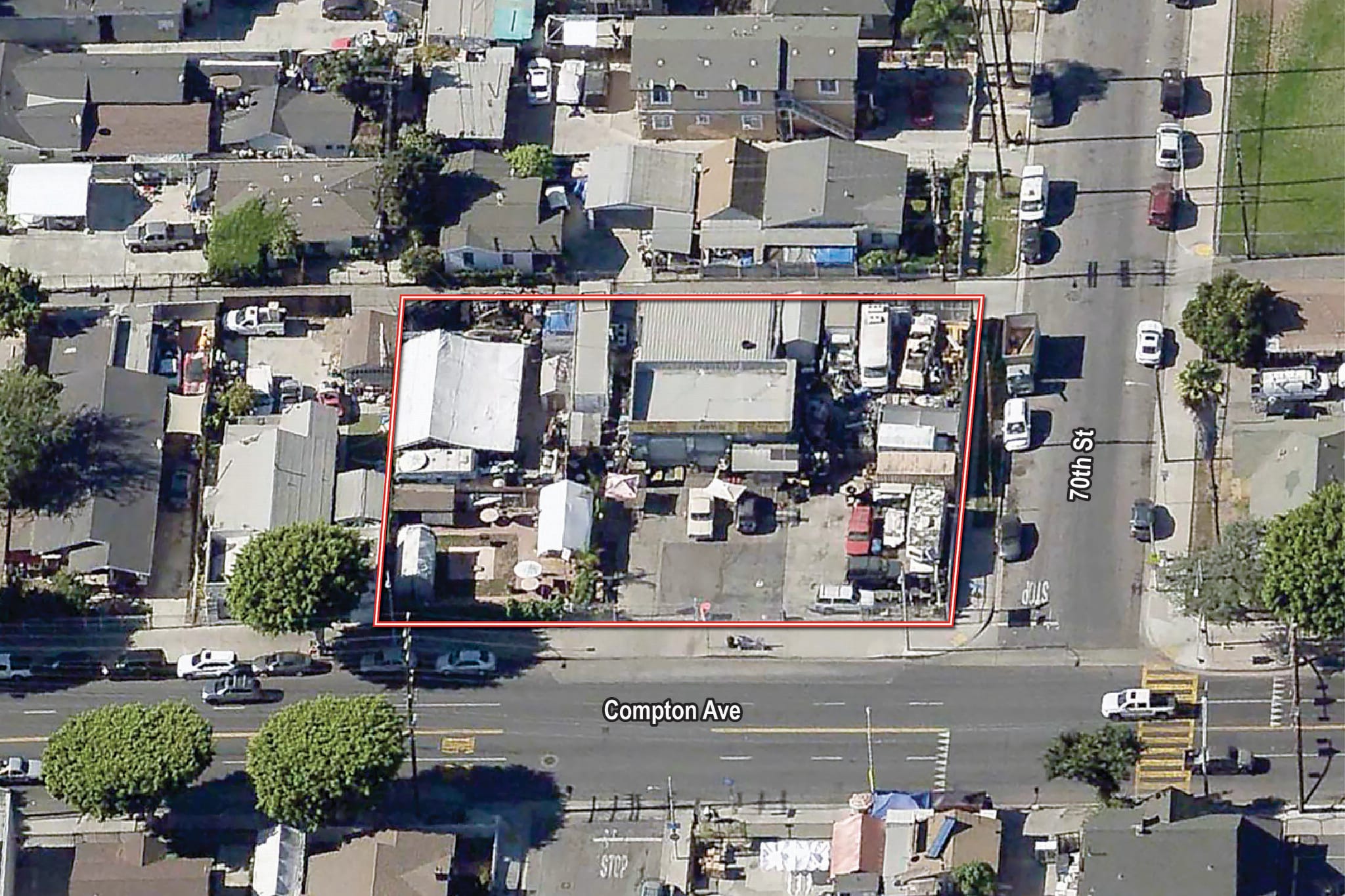 7001 Compton Ave, Los Angeles, CA for sale Aerial- Image 1 of 4