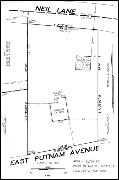 1205 E Putnam Ave, Riverside, CT for sale - Plat Map - Image 3 of 3