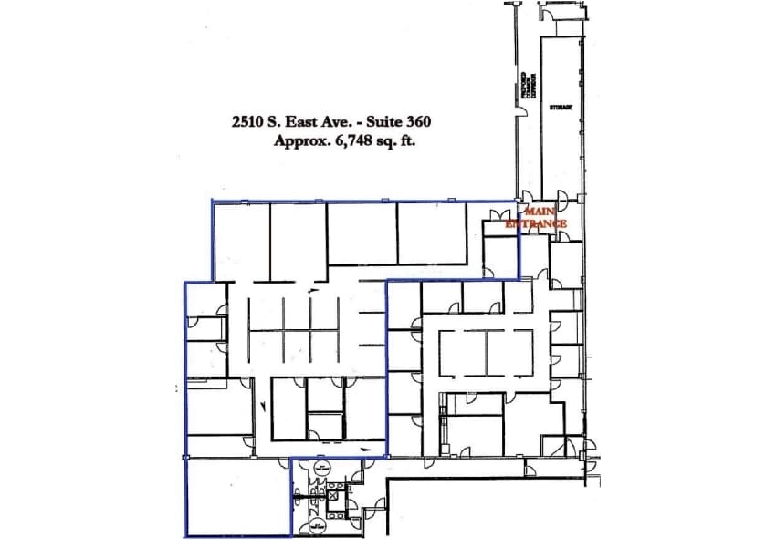 2510-2550 S East Ave, Fresno, CA for lease Floor Plan- Image 1 of 1
