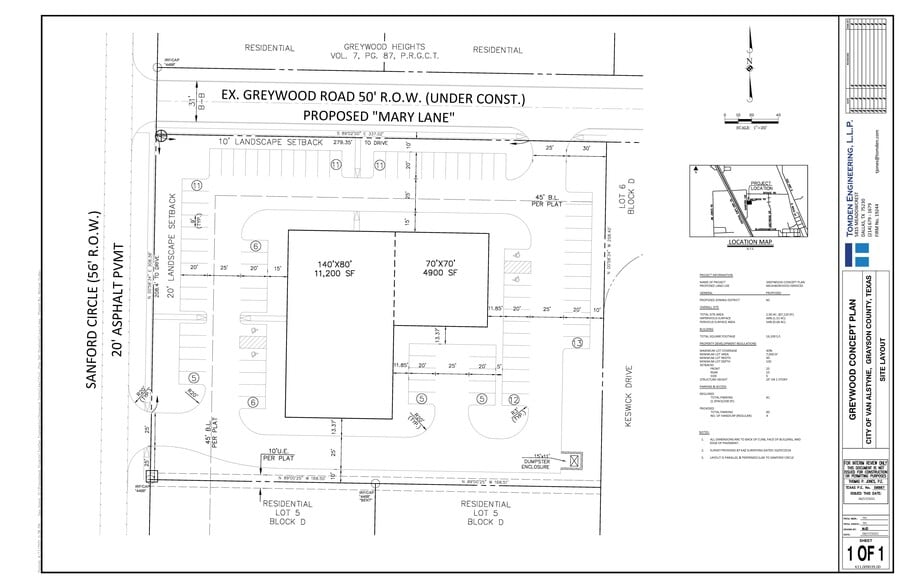 Sanford Circle, Van Alstyne, TX for sale - Site Plan - Image 3 of 3